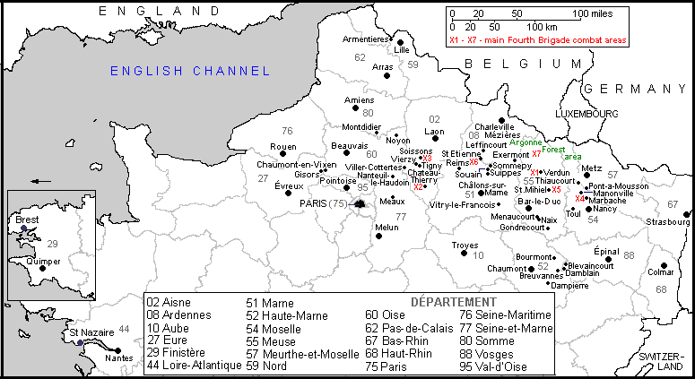 World War 1 Map France