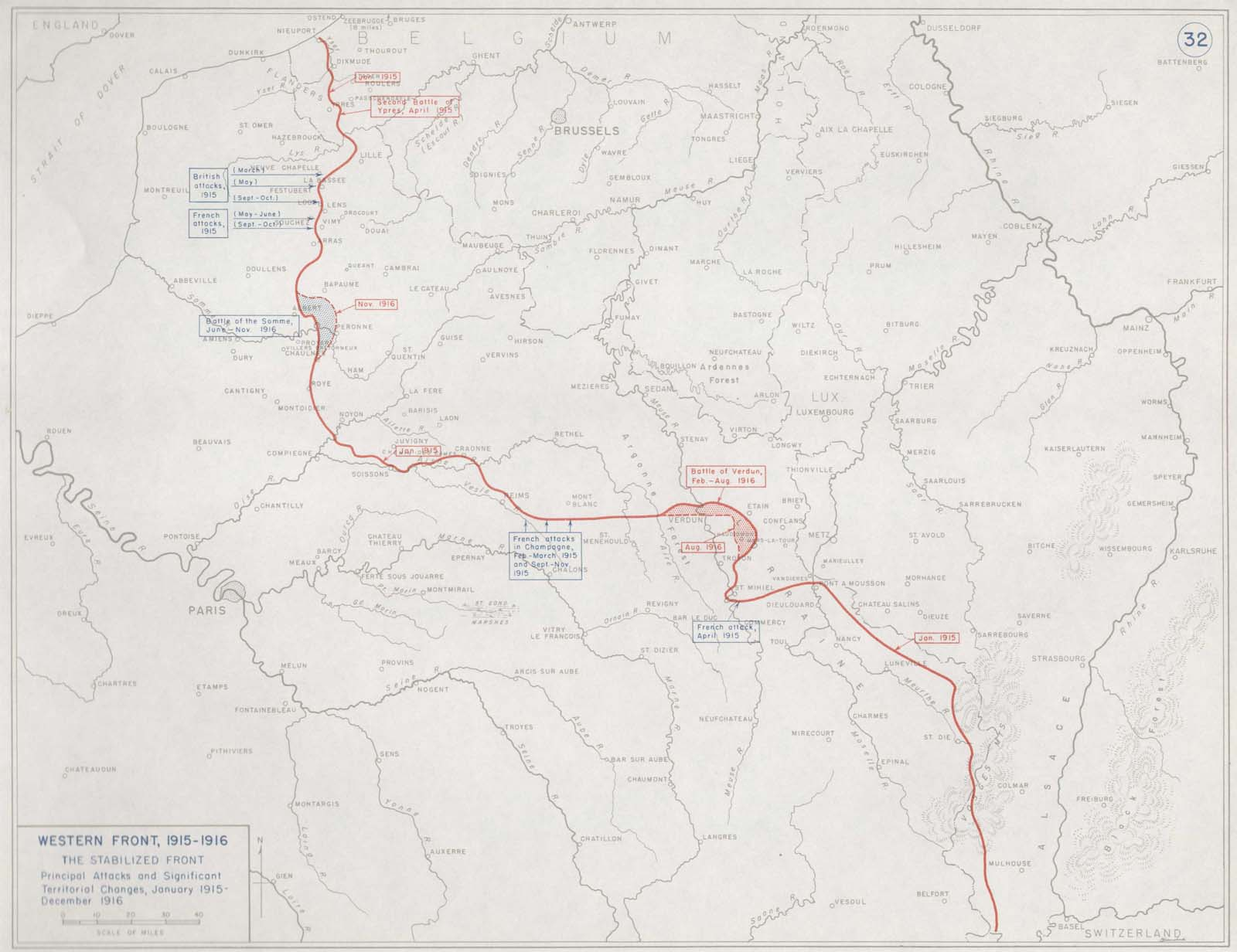 World War 1 Map France