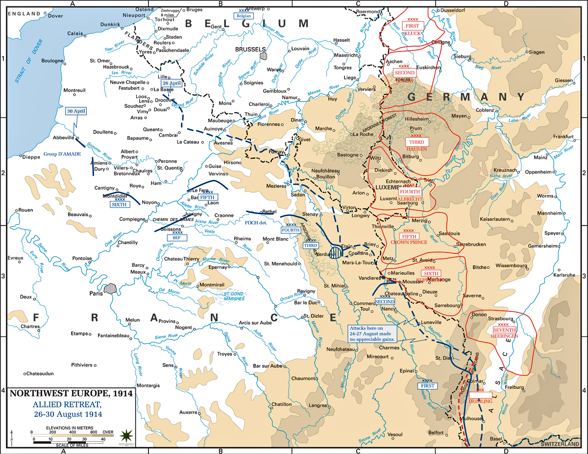 World War 1 Map France