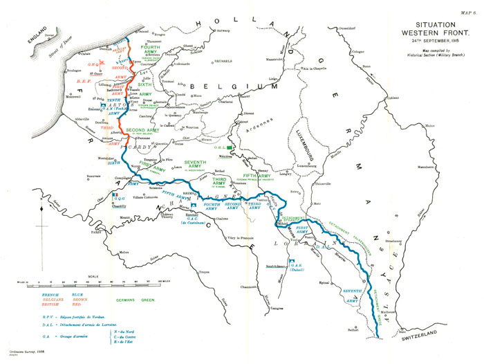 World War 1 Map France