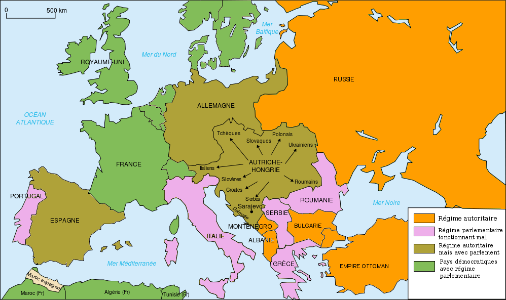 World War 1 Map Of Europe In 1914