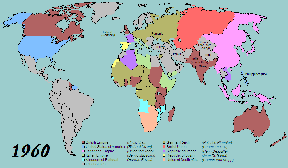 World War 2 Map Allies Axis