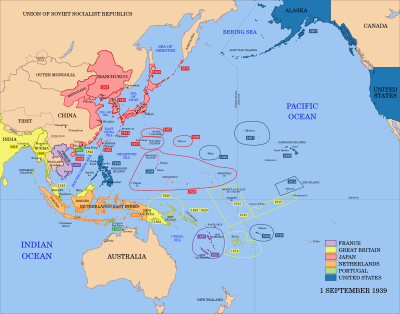 World War 2 Map Asia