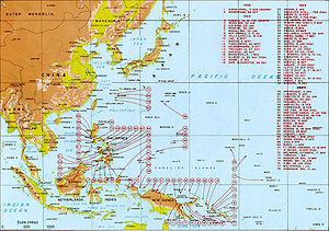 World War 2 Map Asia