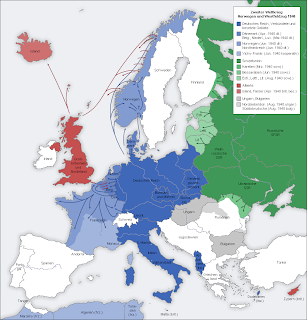 World War 2 Map In Europe And North Africa