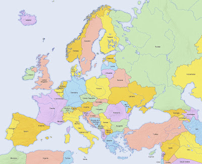 World War 2 Map In Europe And North Africa