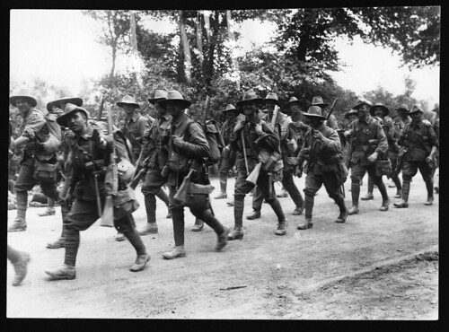 World War 2 Soldiers Marching