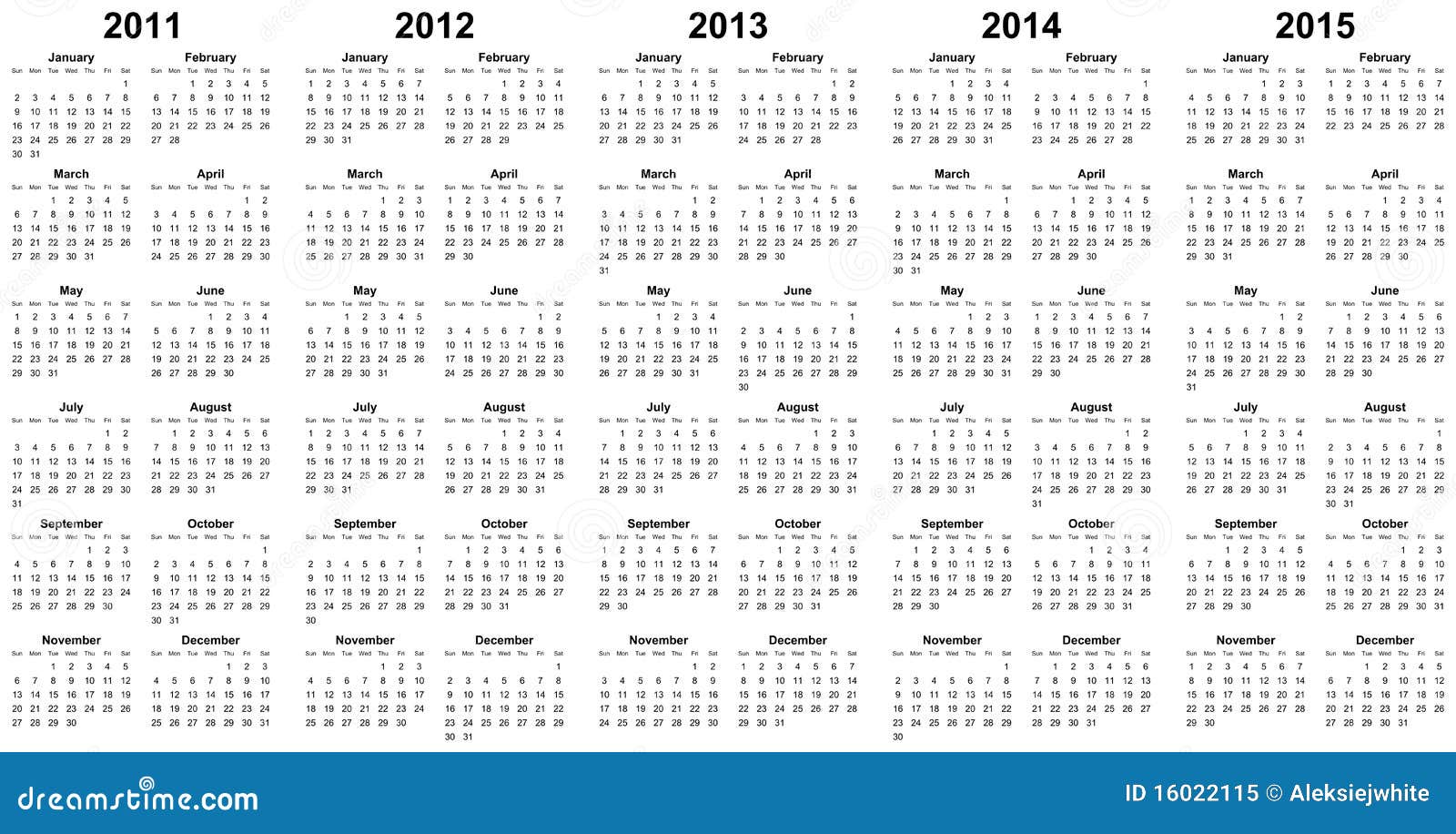 Year Calendar 2012 And 2013