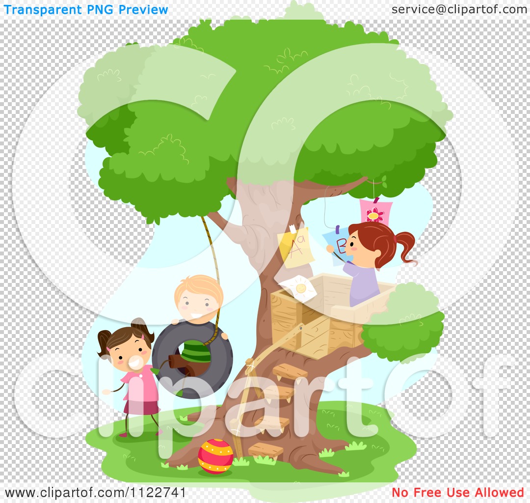 Young Children Playing Cartoon