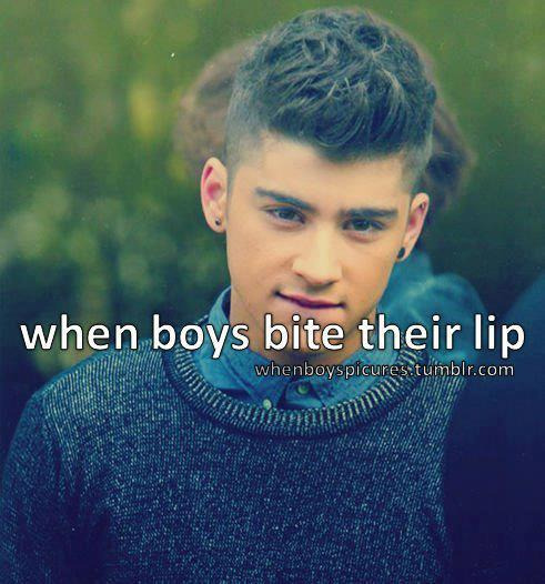 Zayn Biting Lip Gif